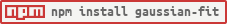 npm install gaussian-fit