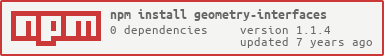 geometry-interfaces on NPM