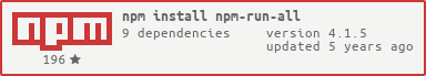 npm-run-all package