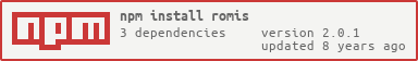 npm install --save romis